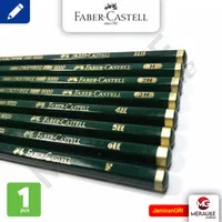 Pensil Faber Castell H, HB, 2H, 3H, 4H, 5H, 6H & F