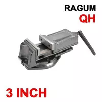 Ragum 3 Inch QH 80 mm Catok 3 Penjepit Meja Mesin Putar Derajat