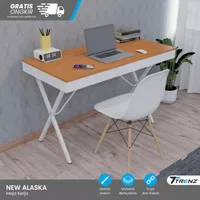 Trenz Furniture - Meja Kerja Kaki Besi New Alaska Meja kantor