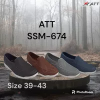 SSM-674/Sepatu ATT Pria/Sepatu Karet ATT/Sepatu Casual Pria/Slip on Pr