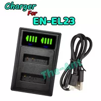 Charger Dual For Nikon Mh-67 Casan Mh67 Mh67P Enel23 Ces En-El23 67P