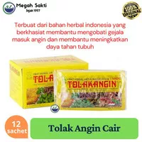 Tolak Angin Cair Dus isi 12 sachet - Meredakan Masuk Angin, Kembung