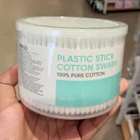 Miniso Plastic Stick Cotton Swabs (500 Pcs) Cotton Bud Penyeka Kapas