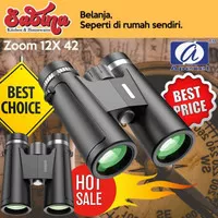 Teropong Binocular Zoom 12x42 Teleskop Kekeran Outdoor Survival Travel