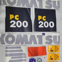 Stiker Komatsu Pc200-8 Mo Ecot Stiker Alat Berat Excavator [Ready]