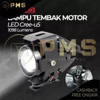 Lampu Tembak Motor Transformer Led Cree U5 1098 Lumens U5 Black