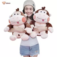 Boneka Sit Gorilla Cute Lucu Hewan Monyet Mainan Anak Cowok Premium