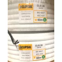 FLEKSIBEL CLIPSAL PVC CONDUIT 20MM 20 MM FLEXIBEL PIPA HARGA ECER 1 M