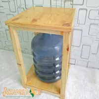 Meja dispenser galon air minum meja kayu jati belanda serbaguna