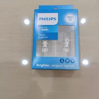 Lampu Led Senja Philips Pro6000 T10 W5W 8000 Kelvin 8000K Mobil Motor