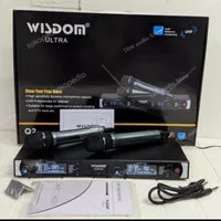 Mic Wireless WISDOM Q2 Multi Channel 2Mic Handle Wireless Original