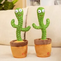 Cactus Dancing Doll Talking Toy Mainan Kaktus Goyang Menari Bicara