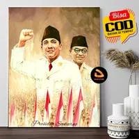 Poster Lukisan Soekarno Hatta Pahlawan Nasional SH1