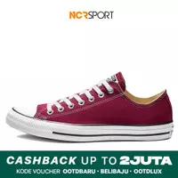 Sepatu Sneakers CONVERSE Chuck Taylor All Star Canvas Maroon Original