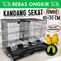 Sangkar kandang umbaran sekat 61x29x39 kandang ternak burung lovebird