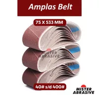 Amplas Belt 75x533 mm Sanding Sander 75 x 533 3 x 21 Inch