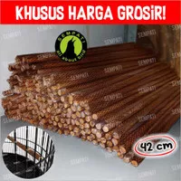 GROSIR Tangkringan Bakar Sisik Ular 42 Cm Tangkringan Sangkar Kotak Kandang Burung Kenari Kacer Cucak Ijo Beo Trucuk Punglor Tangkringan Salak Bakar Sangkar Burung