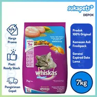 Whiskas Adult Cat Ocean Fish Dry Food Makanan Kucing Kering 7kg