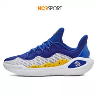 Sepatu Basket Pria Under Armour Original Curry 11 Dub Nation White Blu