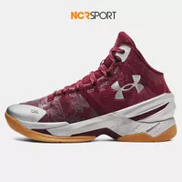 Sepatu Basket Under Armour Ua Curry 2 Retro Burgundy Original