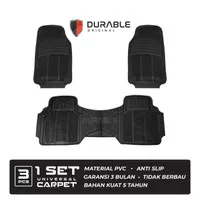 Peugeot 206 Durable Karpet Karet PVC 3Pcs Universal