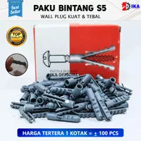 Baut Dinding S5 Penguat Sekrup Penahan Skrup Mur Baut Tanam Tembok Bangunan angkur dinding Sistem kerja seperti jangkar membuat sekrup atau gantungan menjadi tidak bergoyang