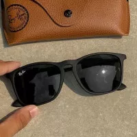 Kacamata RAYBAN CHRIS RB4187 Lensa Kaca Asli Black Doff Authentic Ori