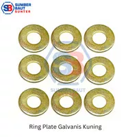 M12 Ring Plat Galvanis Kuning WP Washer Plate 12mm