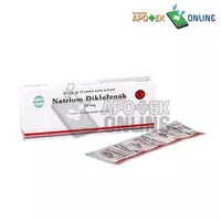 NATRIUM DIKLOFENAK 25 MG 1 STRIP 10 TABLET