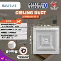 Ducting Exhaust Fan Plafon Kipas Hisap 14 Inch Ceiling Exhaust