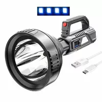 Senter LED Besar Outdoor Emergency Anti Air USB Recharge Cree XPE SL06