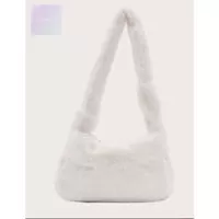 Amelia Fur Bag Snow White Tas Bulu Selempang Wanita