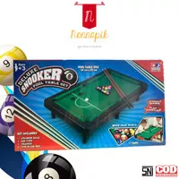 Promo DELUXE SNOOKER POOL TABLE SET - MEJA BILLIARD MINI