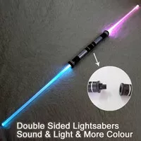 Ori Mainan Pedang Star Wars Saber Double Bladed Light
