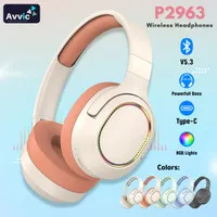 AVVIC P2963 Wireless Headphone Bluetooth Headset Stereo Hifi RGB Light