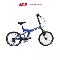 ACE - Airwalk Expresso Suspension Sepeda Lipat 20 7-Speed - Biru