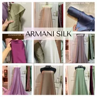 Bahan Kain Satin Armany Silk Premium Quality Armanii Silk Polos