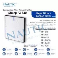 HEPA Filter Sharp Air Purifier FZ-F30HFE FP F30Y J30Y GM30Y FU A28 Y28