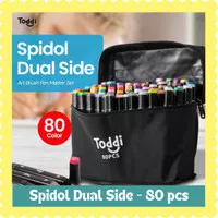 Toddi Spidol Dual Side Fine Art Brush Pen Art Marker Set