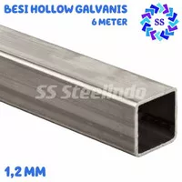 BESI HOLLOW GALVANIS 1,2MM (20X40 40X40 40X60 40X80 50X100) 6 METER
