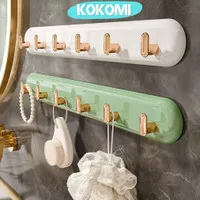 KOKOMI Gantungan Baju Hook 6 Jade Kapstok Desain Mewah Akrilik Hanger 