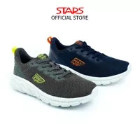 CONAE Sepatu Sneaker Pria Paulo Navy Orange dan Abu Citrun