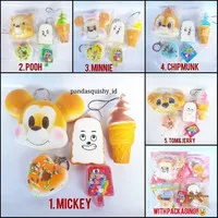 Paket Squishy Slime Bread Disney Chigiri Mickey Bun