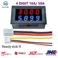 Volt ampere meter 4 digit digital mini DC 0-100V 10A akurasi tinggi