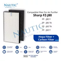 HEPA FILTER SHARP FP J60Y-W FP J80Y-H FP-J80Y FP-J60Y Replacment