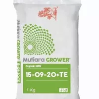 Pupuk NPK Grower 15-09-20 + TE Mutiara Meroke Kemasan Pabrik 1 kg