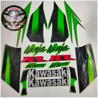 Striping Stiker kawasaki ninja rr body 2012 hijau hitam Cod