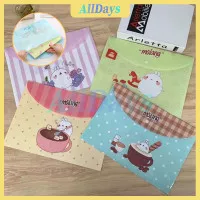 Map Folio A4 Kancing Bahan Plastik Motif Lucu Clear Sleeves Folio