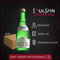 Equil Sparkling Mineral Water 380ml [ isi 12 botol ]