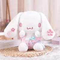 Mainan Boneka Cinnamoroll Kuromi Melody Hello Kitty Dress White Pink